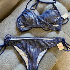 Victoria Secret Shimmer Ribbed Bikini